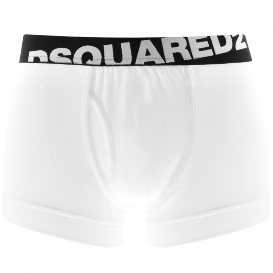 Alternative Image for ProductDSQUARED2 Underwear Double Pack Trunks White2
